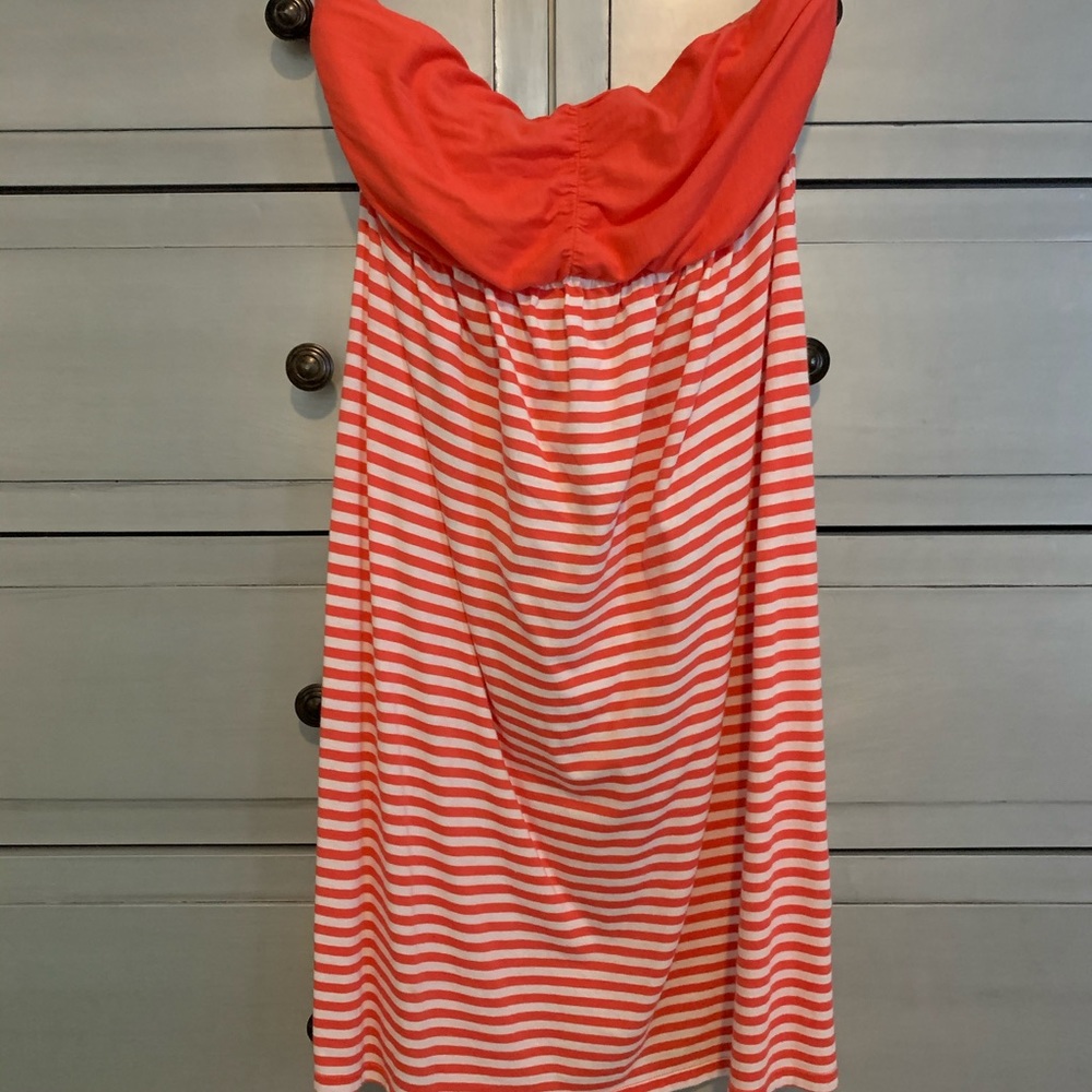 Express Summertime Strapless Dress